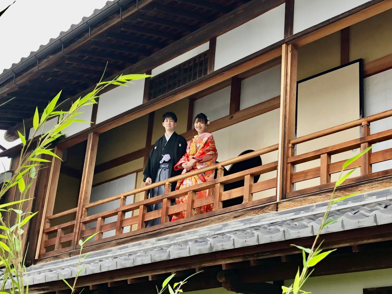 結婚式前撮り・葵の葉戸