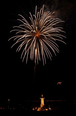 千日会観光祭の花火